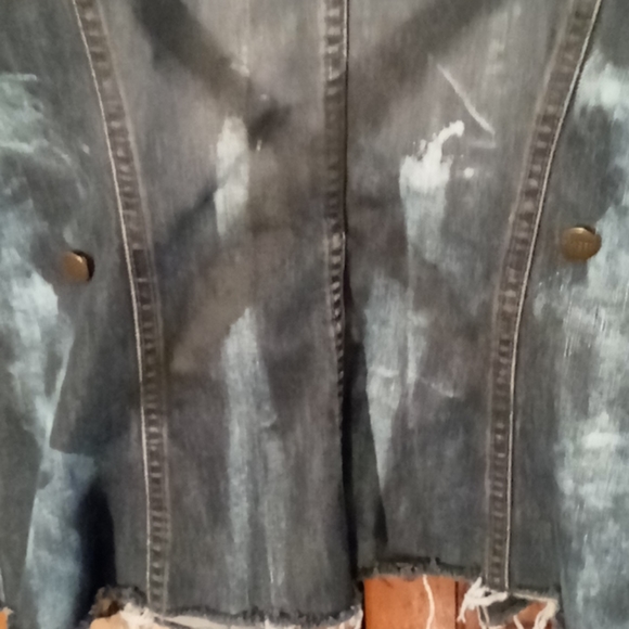 🟢 TRU SOJA band Jean Vest - Picture 8 of 8